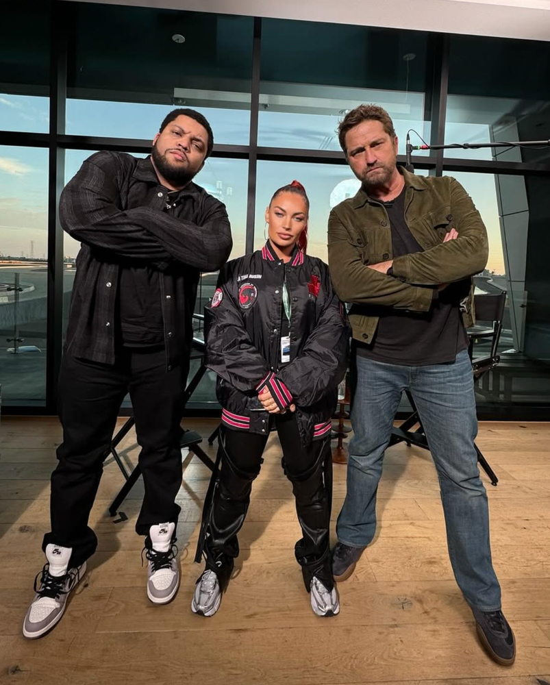 Behind the scenes at a Den of Thieves 2 interview