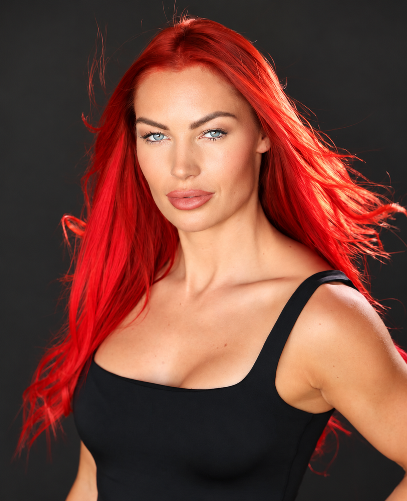 LaTina Rusin red hair editorial portrait