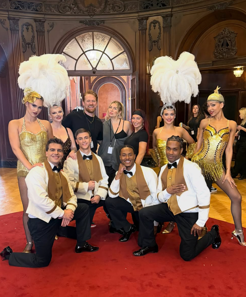 Group of dancers in a professional dance setting